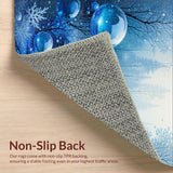 Ultra Soft Area Rug, Non Slip, Stain Resistant, Washable Area Rugs for Living Room, Bedroom, Contemporary Textured Surface Design(Blue)