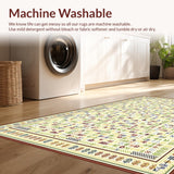 Ultra Soft Area Rug, Non Slip, Stain Resistant, Washable Area Rugs for Living Room, Bedroom, Contemporary Neutral Circular Design(Gold)