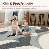 Contemporary Black and White Geometric Texture(Gray)