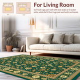 Rustic Diamond Motif with Beige Highlights(Green)