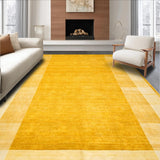 Ultra Soft Area Rug, Non Slip, Stain Resistant, Washable Area Rugs for Living Room, Bedroom, Sleek Contemporary Warm Palette(Gold)