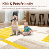 Sunrise Haze Collection Mellow Yellow & Sandstone Abstract(Yellow)