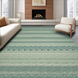 Ultra Soft Area Rug, Non Slip, Stain Resistant, Washable Area Rugs for Living Room, Bedroom, Serene Minimalist Circular Design(Beige)