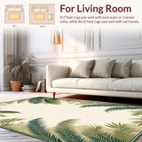 Contemporary Green Flourish(Beige)