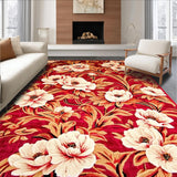 Chic Vibrant Botanical Motif(Red)
