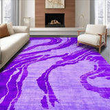 Ultra Soft Area Rug, Non Slip, Stain Resistant, Washable Area Rugs for Living Room, Bedroom, Trendy Soft Textured Expression(Purple)