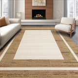 Elegant Geometric Border Arrangement(Beige)