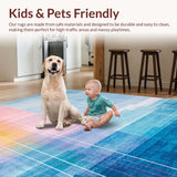 Lively Multi Colored Abstract Flow(Blue)