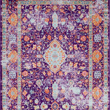 Ultra Soft Area Rug, Non Slip, Stain Resistant, Washable Area Rugs for Living Room, Bedroom, Whimsical Earthy Spiral Arrangement(Purple)