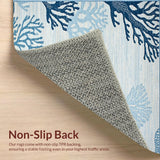 Coastal Coral Wave Motif(Blue)