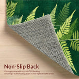 Ultra Soft Area Rug, Non Slip, Stain Resistant, Washable Area Rugs for Living Room, Bedroom, Rustic Textured Nature Theme(Green)