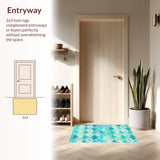 Elegant Aqua and White Fusion(Blue)