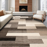 Ultra Soft Area Rug, Non Slip, Stain Resistant, Washable Area Rugs for Living Room, Bedroom, Modern Soft Neutral Geometric Shapes(Beige)