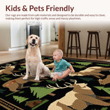 Elegant Earthy Leaf Motif(Black)