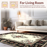 Classic Black Ivory Medallion Elegance(Ivory)