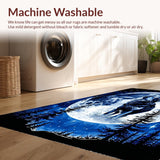 Artful Wolf Motif in Serene Tones(Blue)