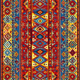 Chic Vibrant Patchwork Delight(Red)