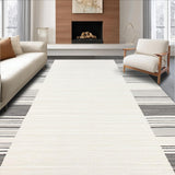 Contemporary Neutral Linear Design(White)