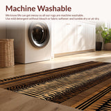 Ultra Soft Area Rug, Non Slip, Stain Resistant, Washable Area Rugs for Living Room, Bedroom, Eclectic Wild Animal Fusion(Beige)