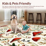 Elegant Watercolor Botanical Motif(White)