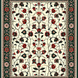 Artful Modern Leafy Motif(Ivory)