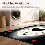 Chic Monochrome Patterned Mat(Black)