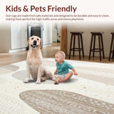 Beige with Speckled Wool Blend and Motifs(Beige)