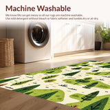 Ultra Soft Area Rug, Non Slip, Stain Resistant, Washable Area Rugs for Living Room, Bedroom, Cute Cartoon Animal Motif Rug(Green)