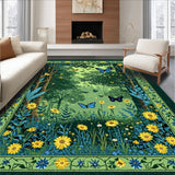 Lively Green Tiled Nature Scenes(Green)