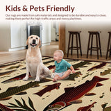 Vibrant Inspired Trout Motif(Beige)