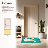 Elegant Minimalist Spring Rabbit(Blue)