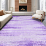 Ultra Soft Area Rug, Non Slip, Stain Resistant, Washable Area Rugs for Living Room, Bedroom, Artistic Fluid Ombre Effect(Purple)