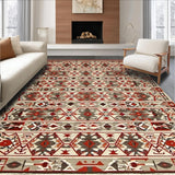 Artful Colorful Tiled Design(Red)
