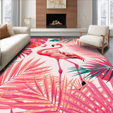 Vibrant Green Monstera Leaf Motif(Pink)