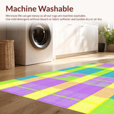 Artistic Multicolored Checkered Composition(Yellow)