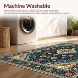 Luxurious Blue Tiled Medallion Design(Blue)