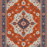 Artful Color Blocked Symmetrical Style(Red)