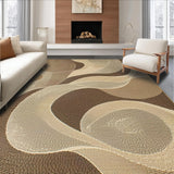 Ultra Soft Area Rug, Non Slip, Stain Resistant, Washable Area Rugs for Living Room, Bedroom, Timeless Organic Fluid Patterns(Beige)
