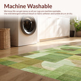 Ultra Soft Area Rug, Non Slip, Stain Resistant, Washable Area Rugs for Living Room, Bedroom, Subtle Octopus Print Rug(Green)