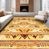 Ultra Soft Area Rug, Non Slip, Stain Resistant, Washable Area Rugs for Living Room, Bedroom, Textured Tassel Decorative Piece(Gold)