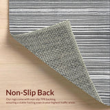 Ultra Soft Area Rug, Non Slip, Stain Resistant, Washable Area Rugs for Living Room, Bedroom, Stylish Entryway Carpet(Black)