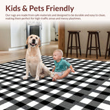 Contemporary Fluffy Tiled Design(Black)