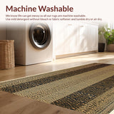 Ultra Soft Area Rug, Non Slip, Stain Resistant, Washable Area Rugs for Living Room, Bedroom, Khaki Leopard Print Kids Room Shaggy Carpet(Beige)