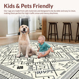 Elegant Geometric Cream and Black(Black)