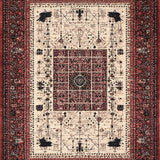 Cryptic Coven Enchanted Dark Academia Home Decor with Symbols(Red)