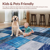 Eclectic Patchwork Geometric Fusion(Blue)