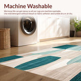 Artistic Beige & Teal Color Symphony Modern Design(Beige)