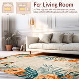Vibrant Teal and Beige Harmony(Beige)