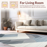 Ultra Soft Area Rug, Non Slip, Stain Resistant, Washable Area Rugs for Living Room, Bedroom, Chic 3D Layered Bubble Motif(Gray)