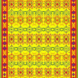Ultra Soft Area Rug, Non Slip, Stain Resistant, Washable Area Rugs for Living Room, Bedroom, Bright Eclectic Circular Artistry(Yellow)